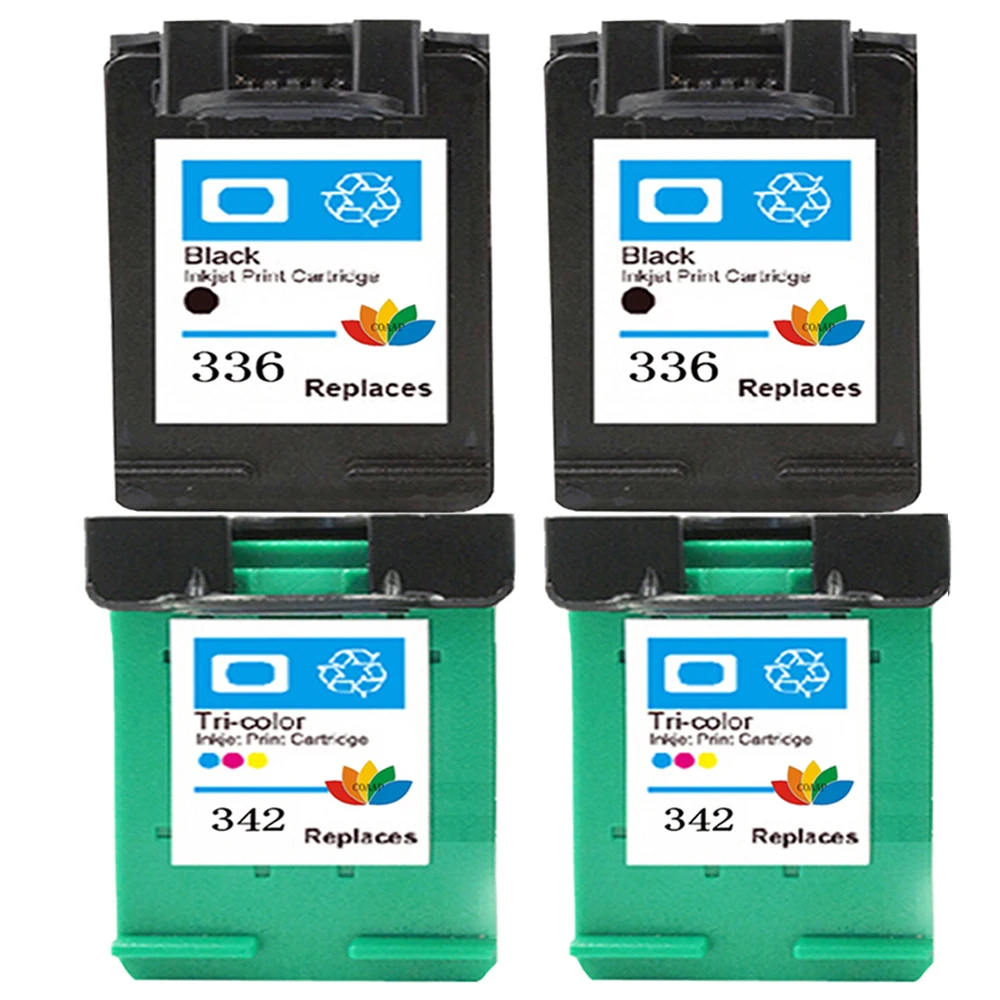 4 шт. картриджи для принтера HP 336 342 Deskjet 5440 5420 1500 1600 1610 2710 C3180 C4180 2575 2570 | Компьютеры и