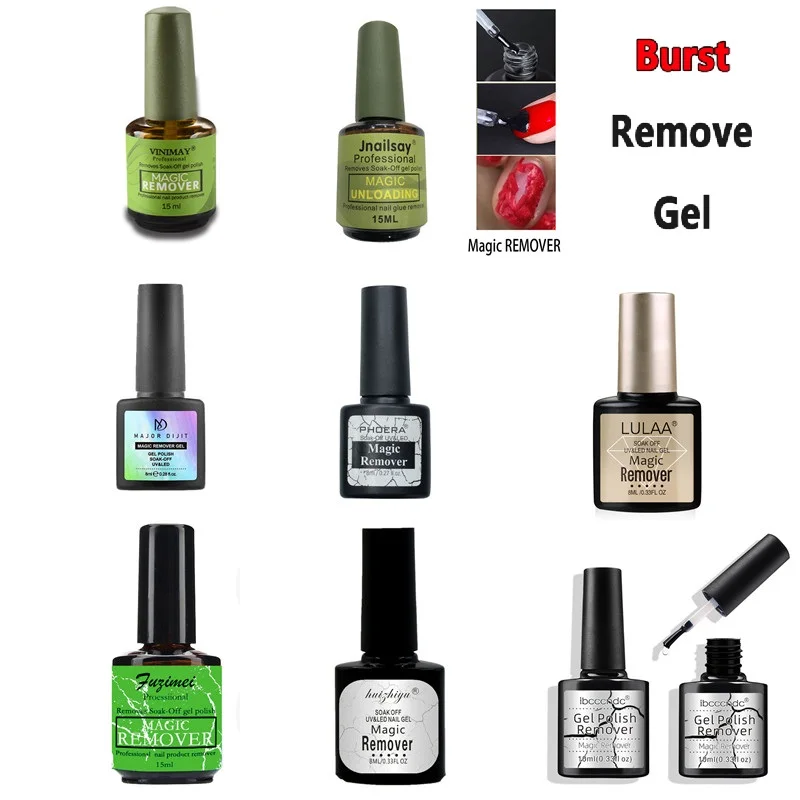 

15/8ML Burst Magic UV&LED Removal Gel Soak Off Nail Polish Gel Nail Cleaning Nail Art Primer Acrylic Clean Degreaser TSLM2