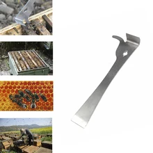 1 шт инструментов Съемник элементов оборудование нож-скребок для пчеловодов пчеловодства пчелиный улей Нержавеющая сталь полированная пчелиный улей Крючковой шабер Инструменты для пчеловодства сад