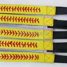 Повязка для волос для Софтбола, кожа, бейсбол, быстрый шаг, резинки для волос, повязка на голову, резинка для волос