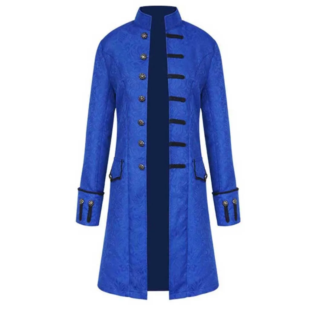 Китайский стиль, зимние теплые мужские тренчи, винтажный фрак, длинное пальто, Тренч, мужская куртка, пуговицы для верхней одежды, черное пальто, одежда