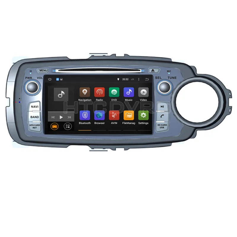 Discount YMODVHT 7inch 4G Octa Core Android 9.0 7.1 Car DVD Player for Toyota Yaris RHD 2011- GPS Auto RDS Radio Audio Video Stereo 12