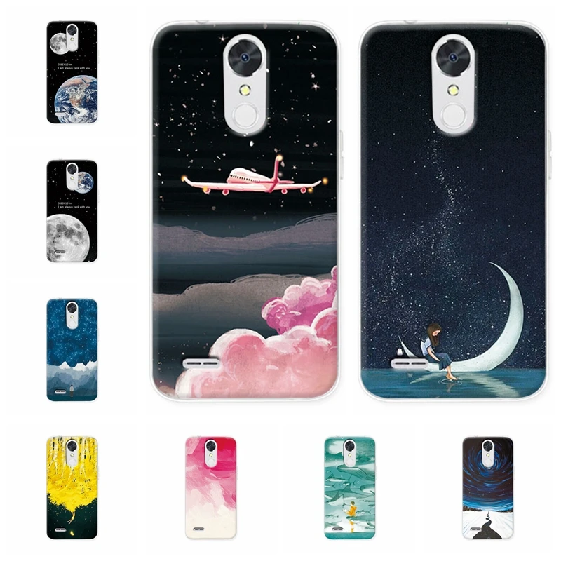

Couple Sky Moon Earth Case For LG K 10 2017 Soft TPU Silicone Phone Capa Back Cover For LG K10 2017 Case Fundas Fashion Coques