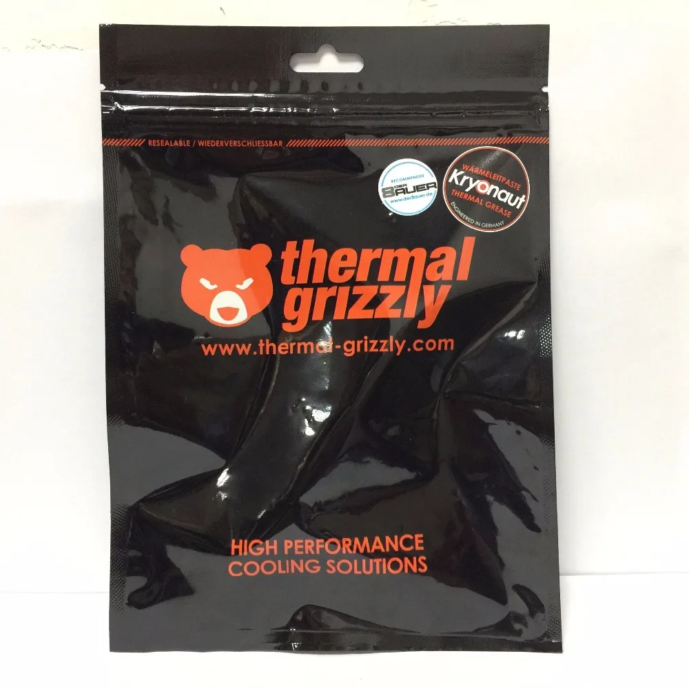 

Thermal Grizzly Kryonaut 11.1G PC CPU AMD Intel processor Heatsink fan Thermal compound Cooling Cooler Thermal Grease /paste