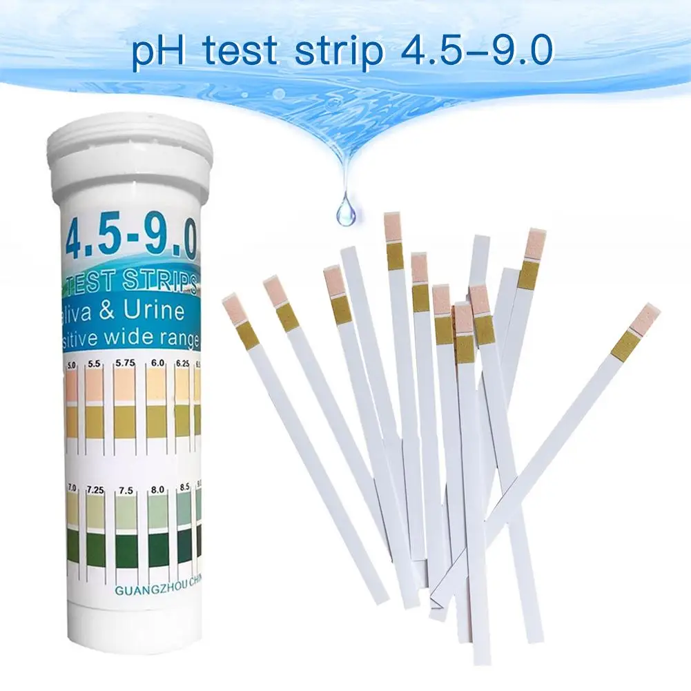 150PCS/Box Universal pH Test Strips DF Precision pH Strips Litmus Paper for Acidic Alkaline Test pH 4.5-9.0 Full Measuring Range