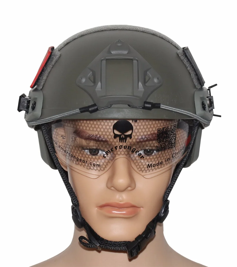 

VILEAD 5 colors JF- MH FAST Helmet Version With Protective Goggles Military Tactical Airsoft MH Helmet Outdoor Game Activities