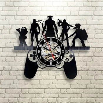 

Creative Mario Design Retro Vinyl Record Wall Clock Decorate Your Home With Modern Art Gifts for kids Girls And Boys Saat