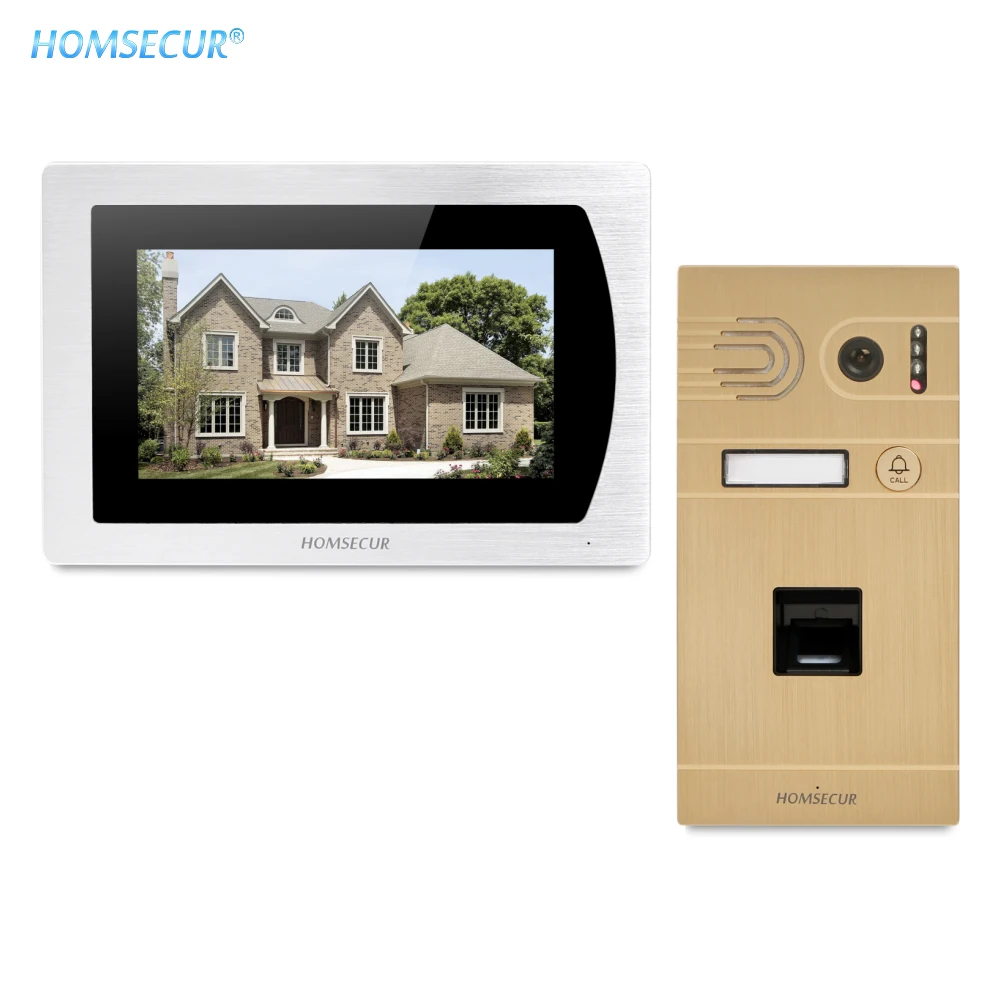 

HOMSECUR 7" Video Door Phone Intercom System+Outdoor Monitoring for Apartment BC061-G+BM717-S