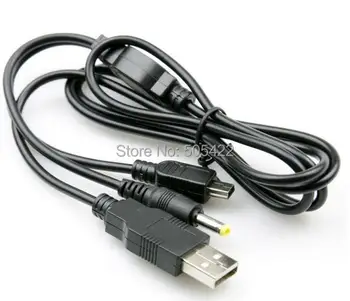 

DHL shipping 2 in 1 USB Data Transfer Charge Charger Cable Cord for Sony for PSP 1000 2000 3000