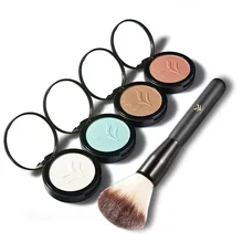 2 шт/комплект хайлайтер Палитра порошок бронзаторы хайлайтер осветитель бронзант, контур паллет+ макияж кисти