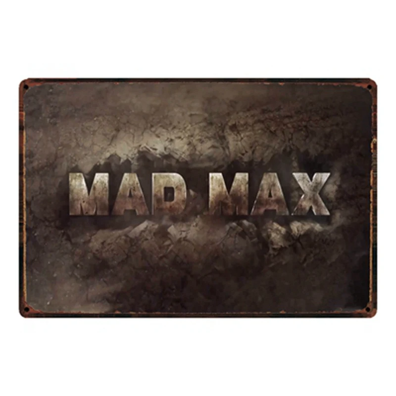 [WellCraft] металлический оловянный настенный постер из фильма Mad Max винтажный для