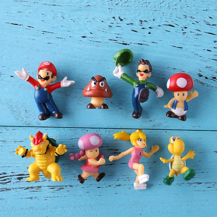 Cute Mini 3D Super Mario Bros Fridge Magnets Figurine Toys For Children Kids Metal Surface Magnetive Mario Peach Mushroom Toys Cute Mini 3D Super Mario Bros Fridge Magnets Figurine Toys For Children Kids Metal Surface Magnetive Mario Peach Mushroom Toys