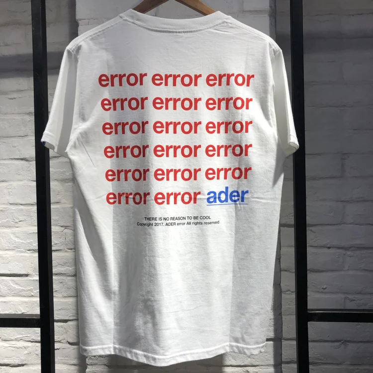 

New Adererror Men Women T Shirts Best Quality letter A Ader Error Adererror T Shirts Top Tee
