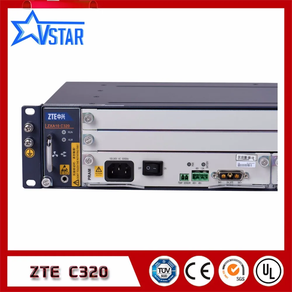 GPON 8 pon OLT, zte C320, AC+ источник питания постоянного тока с одним GTGO