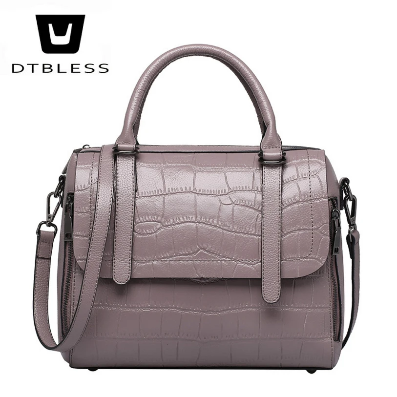 

DTBLESS Women's Genuine Leather Bags 2018 NEW Fashion Full grain Leather shoulder bag Lady's crossbody bags D18030907