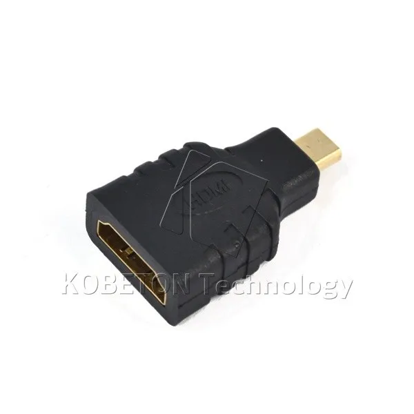 Kebidu 1 шт. позолоченный Переходник HDMI Тип женщина к Micro HDMI Тип D Мужской адаптер для HDTV камера т. д