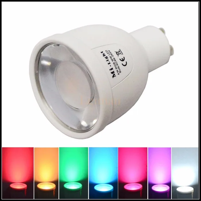 Светодиодный RGB Mi. свет затемнения E27 E14 GU10 5 W 6 W 8 W 9 W Smart Ми-свет светодиодный лампы Точечный светильник
