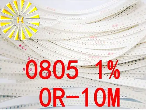 170valuesx50 шт. = 8500 0805 SMD комплект резисторов набор в ассортименте 0R 1M Ом 1% образцов
