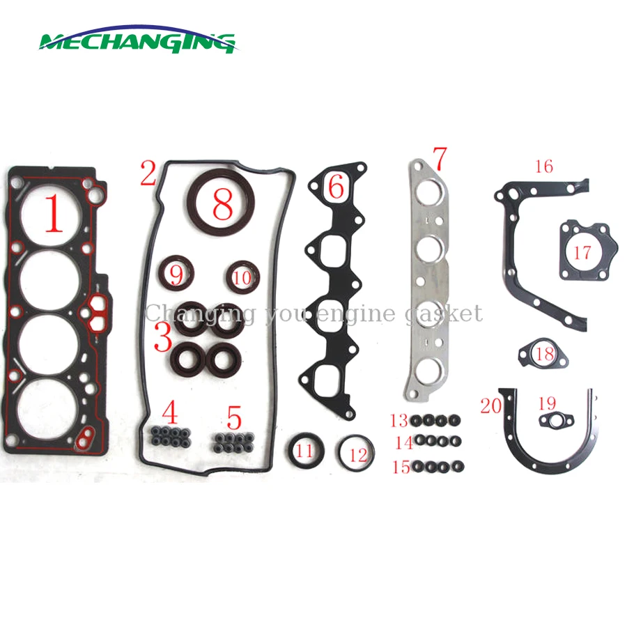 

For TOYOTA AE100/110 AT192 AL50 5AFE 8AFE Full set Automotive spare parts engine seal overhaul gasket 04111-16221 50208900