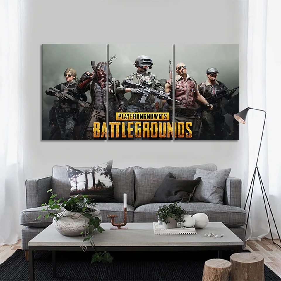Аксессуары для видеоигр PUBG 3 шт. Постер настенное художественное изображение