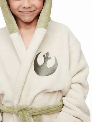 Звезда Косплэй Wars Lucasfilm халат йода костюм джедай флисовый банный с капюшоном