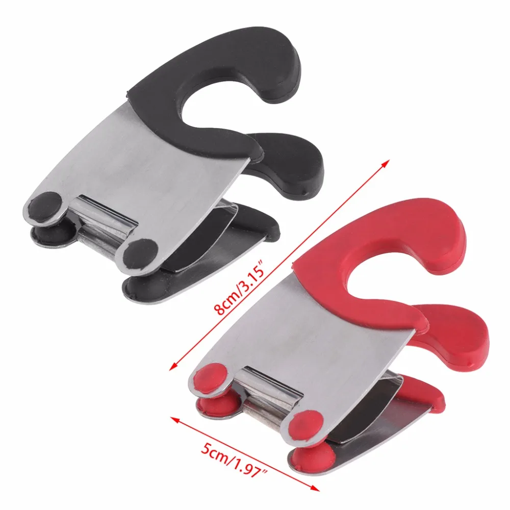 1 PC Stainless Steel Household Pot Pan Clips Spoon Holder Spatula Rest