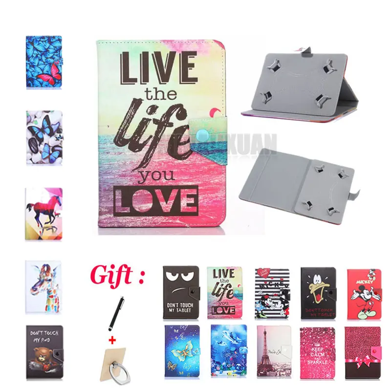 

Universal 10.1 inch Printed Case Cover For Samsung Galaxy Tab 2 3 4 Note 10.1 P5100 P5200 P600 T530 T520 N8000 10.1" Tablet