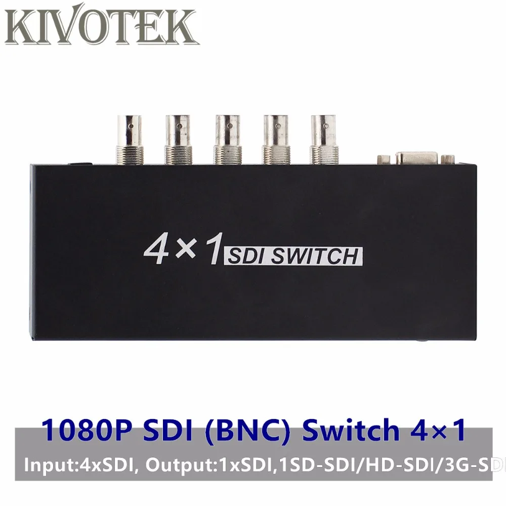 

SDI Switch 3G/HD/SDI 4x1 Switcher with BNC Female Support 1080P Distribution Extender for Projector Monitor Camera Free Shipping