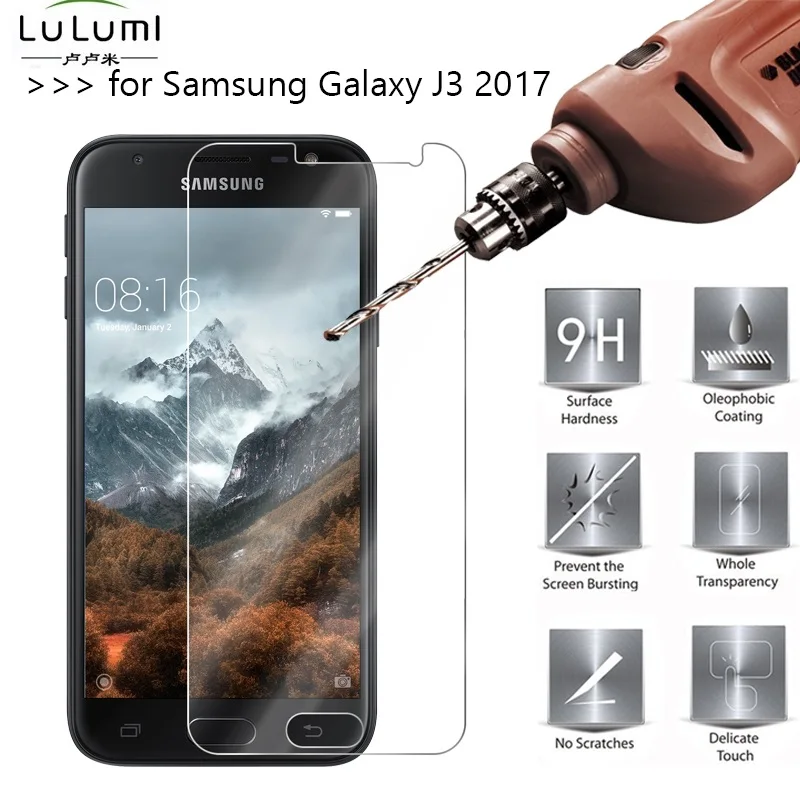 2.5D 0 26 мм 9H Премиум Закаленное стекло для Samsung Galaxy J3 2017 и Pro защитная пленка |