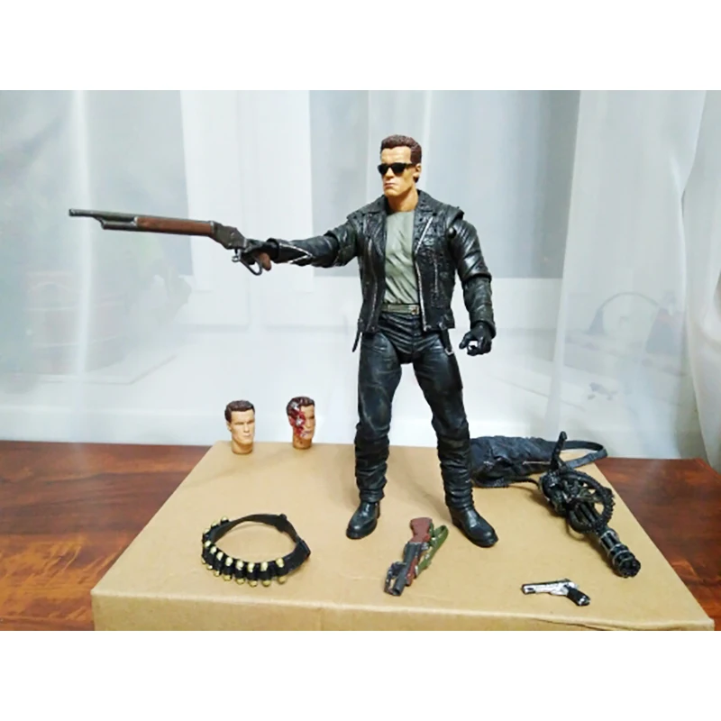 NECA Терминатор 2 T 800 Шварценеггер пластиковая фигурка героя модель игрушки