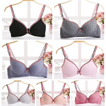 

2019 New Women Striped Patchwork Tops Bra Bralette Sexy Lingerie Push Up Brassiere Lingerie Fashion Bra