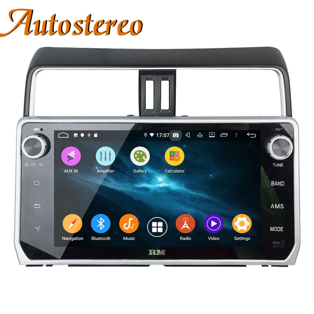Discount Android 9 PX6 Car GPS Navigation car No DVD Player For Toyota Land cruiser Prado 2018+ head unit radio tape recorder auto stereo 5
