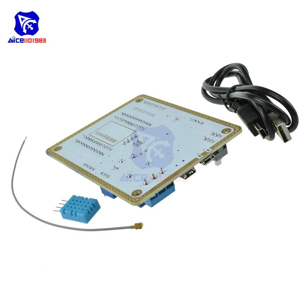 ESP8266 SDK макетная плата программист для Arduino антенна IPX DHT11 датчик температуры и влажности ESP8266 wifi модуль мини USB кабель