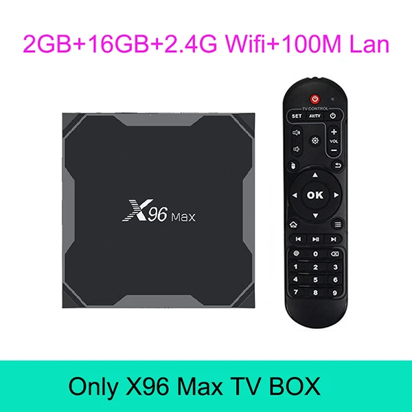 X96 MAX Смарт ТВ приставка Android 8,1 Amlogic S905X2 четырехъядерный LPDDR4 4 Гб 64 Гб 2,4G& 5G Wifi H.265 4K X96Max медиаплеер - Цвет: RAM 2GB ROM 16GB