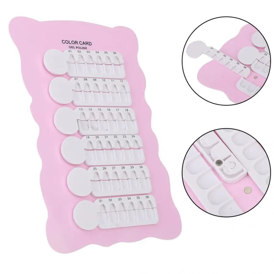 

Acrylic Nail Polish Gel Color Display Board Show Case Manicure Salon Accessory Tools