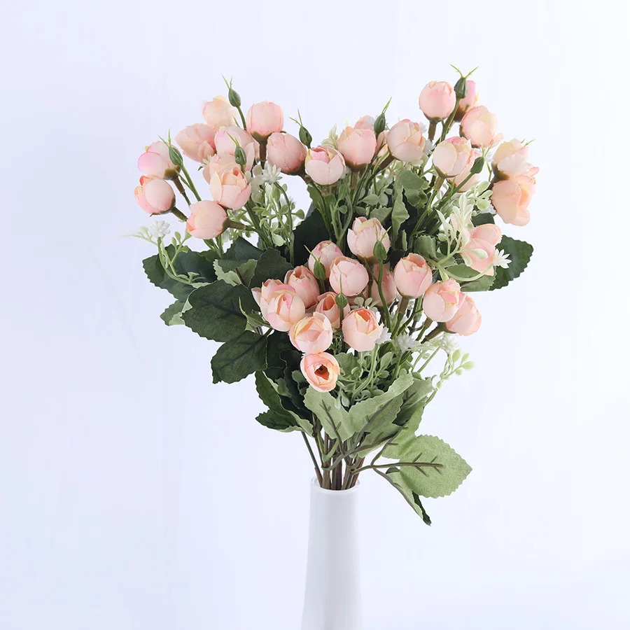 white mini silk rose artificial flowers for wedding decoration bride fake flower bouquet diy home decor art accessories for vase white mini silk rose artificial flowers for wedding decoration bride fake flower bouquet diy home decor art accessories for vase