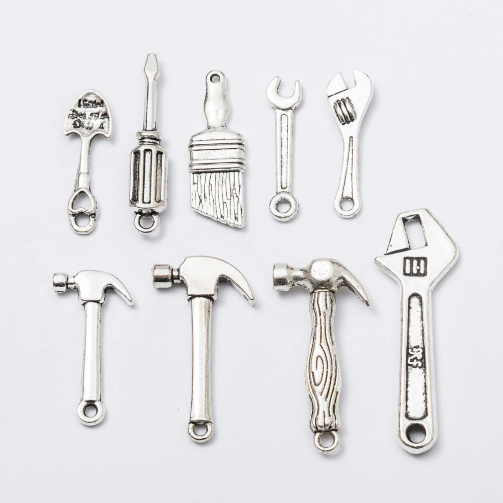 DIY Jewelry Making Charms Tools Shape Zinc Alloy Antique Plated