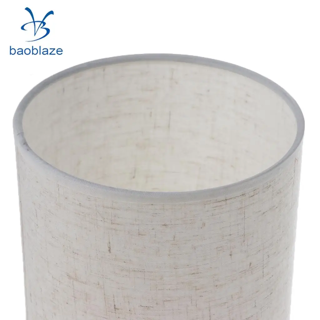 Baoblaze EU Standard Bedside Lamp Light Shade Cover Fabric Lampshade Bar Cafe Bedroom Office Study
