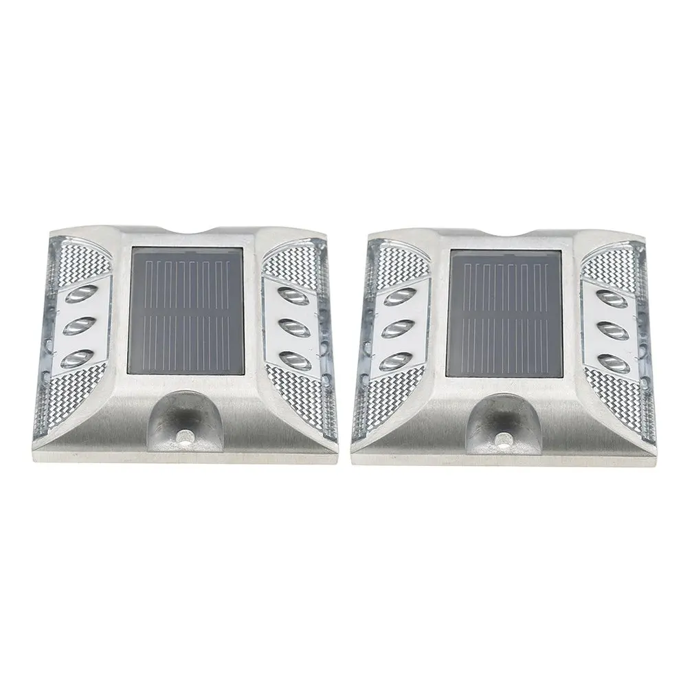 

6-LED Solar Energy Lamp Strong IP68 Waterproof Double Side Light 2pcs Bright Light Outdoor Driving CS-SR-804D
