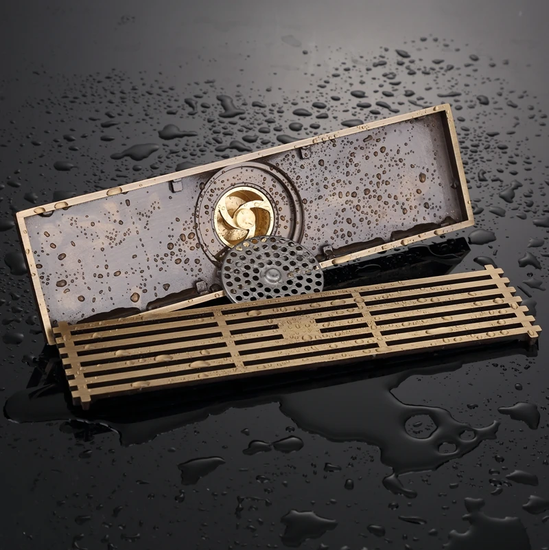 2017 New Classic Antique Old Style Vintage Brass Floor Drain Cover