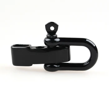 

[6Combo/Lot] Black Stainless Steel Adjustable Shackles Buckles Great for Paracord Bracelets 5mm Shackles with Adjustable Bars