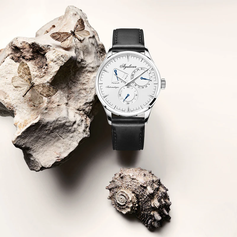 Часы мужские механические с ремешком из натуральной кожи 410|watch brand|watch designer brandswatch