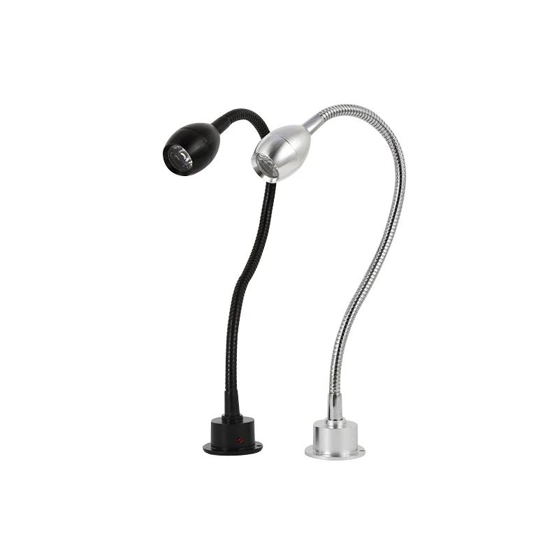 Modern Flexible LED Hose Wall Lamp 1W 3W Bathroom Mirror Light Bedside Reading Study Sconces Led Luminaire Lamps 5