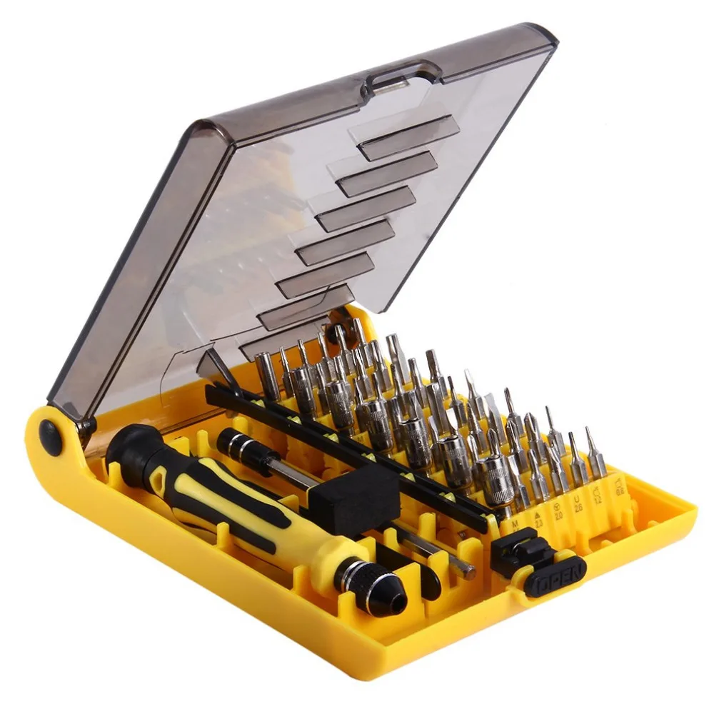 2017 High Quality 45 in 1 Professional Hardware Tweezer Screw Driver
