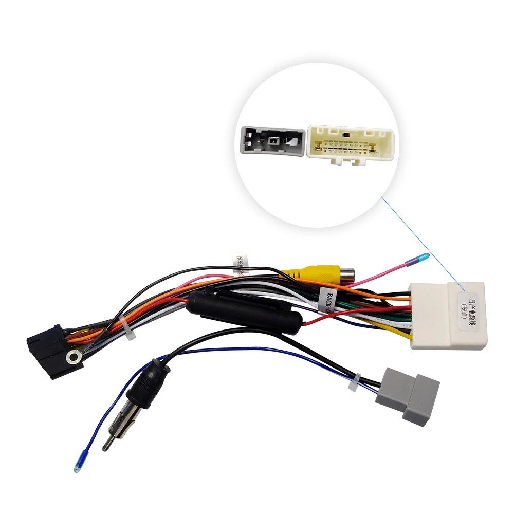 

For NISSAN power cable plug and play type include radio antenna adapter too