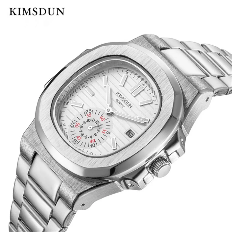 

2019 KIMSDUN mens watches top brand luxury japan fashion quartz Analog business male Watches Sports army Watch 30m Waterproof