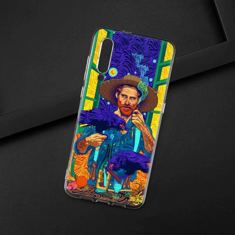 Забавный силиконовый чехол Mona Lisa Van gogh для Xiaomi Pocophone F1 9T 9 9SE 8 A2 Lite A1 Mix3 Redmi K20 7A Note 4 4X 5