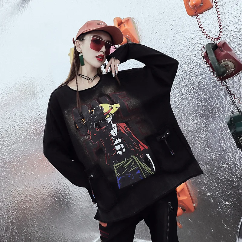 

LYFZOUS Punk style Streetwear Bottoming T Shirt Comfortable Long Sleeve Tees Shirts Letter Printing Tops For Woman 2019 Spring