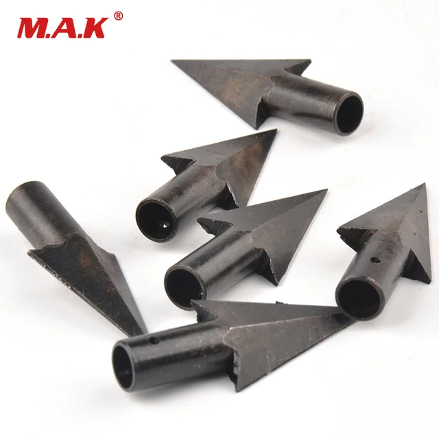 US $9.15 6/12/24pc Hotest Archery Arrowheads Tips Medieval Metal Hunting For DIY Wooden Arrow Longbow Free S