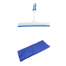 2 Pcs/set Wash Dry Clean Towel Cloth+T-shape Drying Flexible Blade Squeegee for Car Cleaning Tools